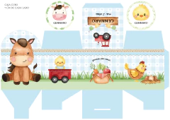 Kit Imprimible Animales de la granja celeste - online store