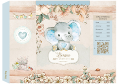 Kit Imprimible Bruno Elefante de Acuarela _ Coleccion Bosque Vintage na internet