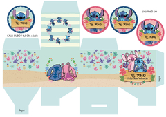 Kit Imprimible Stitch y Angela - San valentín - tienda online