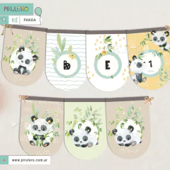Kit imprimible Panda en internet