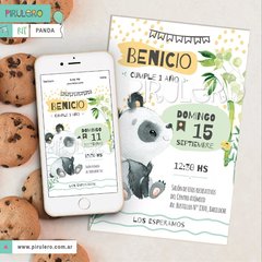 Kit imprimible Panda