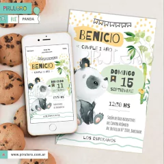 Kit imprimible Panda
