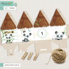 Kit imprimible Panda - tienda online