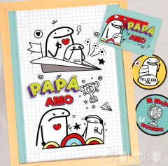 Kit Imprimible Día de padre - Flork meme - tienda online