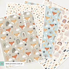 Kit Imprimible Zorrito y arcoiris nórdico - buy online