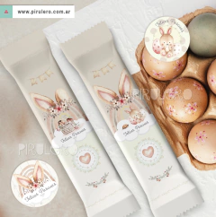 Kit Imprimible Pascuas Conejitos y Arcoiris