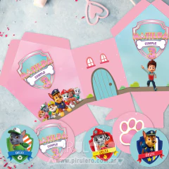 Imagem do Kit imprimible Patrulla Canina Rosa