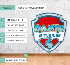 Patrulla Canina Logo- Banner Imprimible Paw Patrol