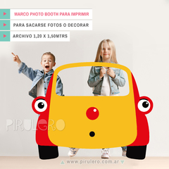 Marco Photo Booth Plim Plim Auto Tuni sin nombre Para Imprimir