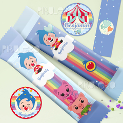 Kit imprimible Plim Plim y Arcoiris celeste - comprar online