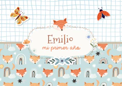 Kit Imprimible Zorrito y arcoiris nórdico - Pirulero
