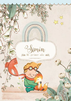 Kit imprimible El Principito estilo Vintage Celeste - Pirulero