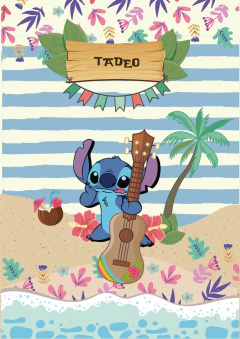 Kit imprimible Stitch celeste y azul - Pirulero
