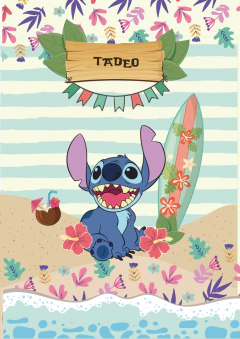 Kit imprimible Stitch celeste y azul