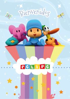 Kit imprimible Pocoyo - Arcoiris celeste - Pirulero