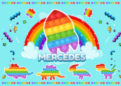Kit Imprimible Pop it - Fidget toy - Memphis en internet