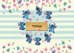 Kit imprimible Stitch celeste y azul en internet