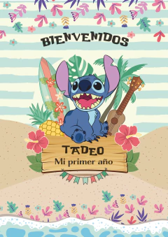 Kit imprimible Stitch celeste y azul - comprar online
