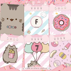 Kit imprimible Gatito Pusheen Cat on internet