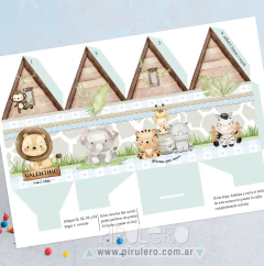 Kit imprimible Safari animales de la selva - comprar online