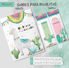 Sobres para regalo mod. Llama Alpaca