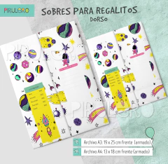 Sobres para regalo mod. Espacial 1 - comprar online