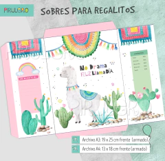 Sobres para regalo mod. Llama Alpaca - comprar online