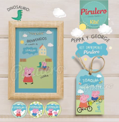 Kit Imprimible Peppa y George Pig