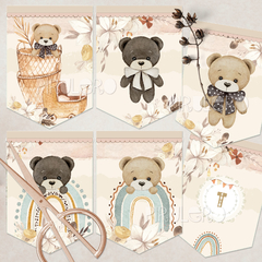 Imagen de Kit Imprimible Oso Teddy_acuarela y arcoiris