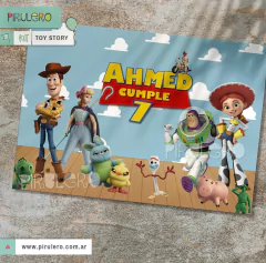 Kit imprimible Toy Stoy 4 Forky Woody Buzz Lightyear de Pirulero