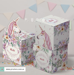 Kit imprimible Unicornios y Flores