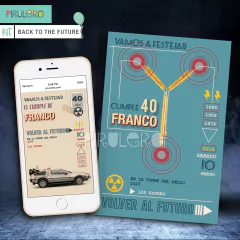 Kit imprimible Volver al futuro - Back to the Future - Pirulero
