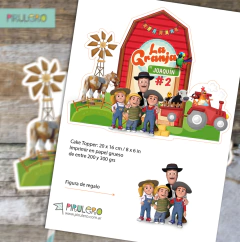 Cake topper La granja de Zenon en internet