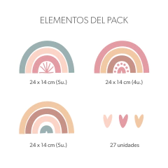 Arco Iris y Corazones | N013 - comprar online