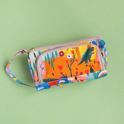Cartuchera con bolsillo MUNDO