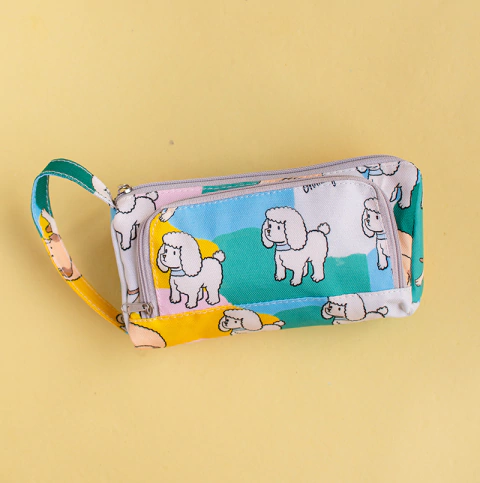 Cartuchera con bolsillo PERRITOS