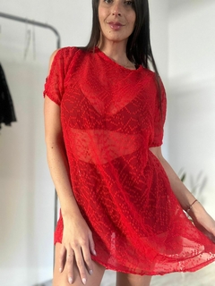 Vestido Gasa puntitos - comprar online