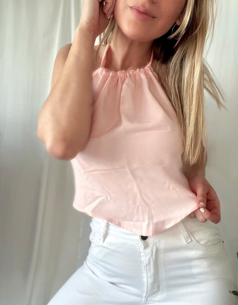 top pañuelo liso