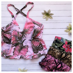 Musculosa cruzada estampada en internet