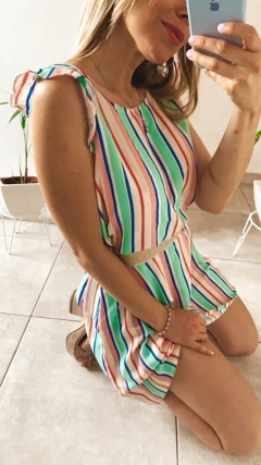 Vestido volado Rayado