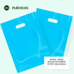 TIPO RIÑON AZUL - 15"x18" (38cmx46cm) Cal 2.0 - 100 UND Ref Bel 642AZ