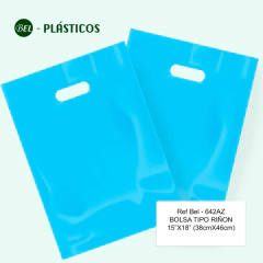 TIPO RIÑON AZUL - 15"x18" (38cmx46cm) Cal 2.0 - 100 UND Ref Bel 642AZ