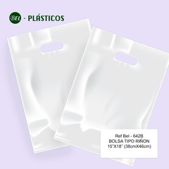 TIPO RIÑON BLANCO - 15"x18" (38cmx46cm) Cal 2.0 - 100 UND Ref Bel 642B