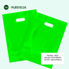 TIPO RIÑON VERDE LIMON - 15"x18" (38cmx46cm) Cal 2.0 - 100 UND Ref Bel 642V