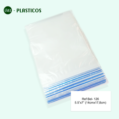 5.5"x7" (14X18CM)BOLSA ZIPLOC REUTILIZABLE PAQ 100 - Ref Bel 126 - comprar online