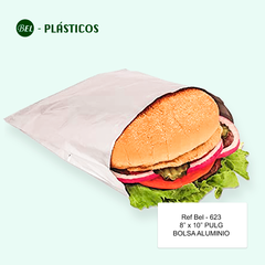 BOLSA DE ALUMINIO 8"x10" (20,3cm x 25,4cm) PAQ 100 UND Ref- Bel 623