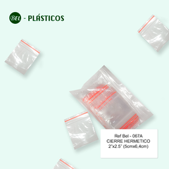 2"x2.5" (5X6CM) BOLSA ZIPLOC REUTILIZABLE PAQ 100 - Ref Bel 067A