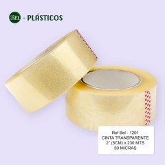 CINTA ADHESIVA TRANSPARENTE 2"x230 MTS 50 MICRAS Ref-Bel 1201 - comprar online