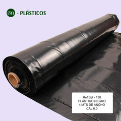 PLÁSTICO NEGRO 4 METROS DE ANCHO CALIBRE6.0 X ROLLO Ref-Bel 138A - comprar online