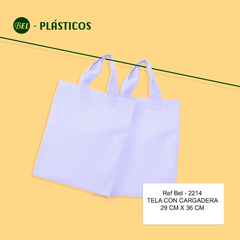 29X36 Cm TELA CON CARGADERA BLANCA X UND  Ref-Bel 2214